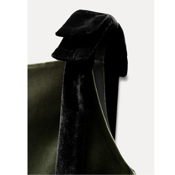Zara VELVET BOWS DRESS - Picture 5 of 6